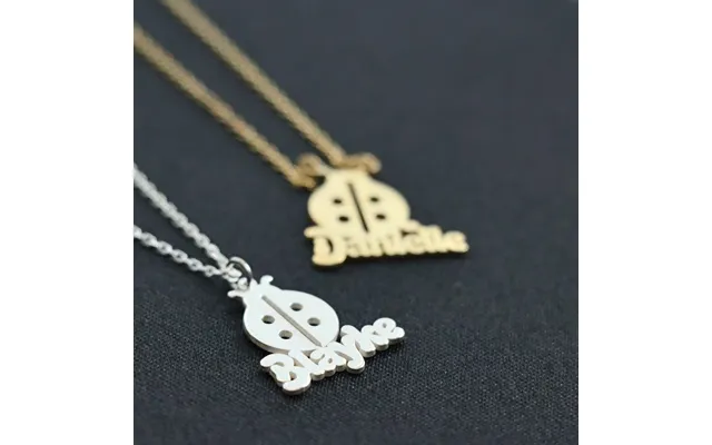 Personalized Ladybug Necklace - Dainty Ladybird Necklace