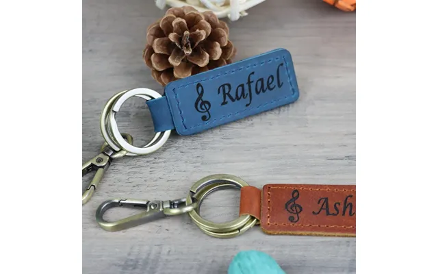 Personalized Treble Clef Music Keychains