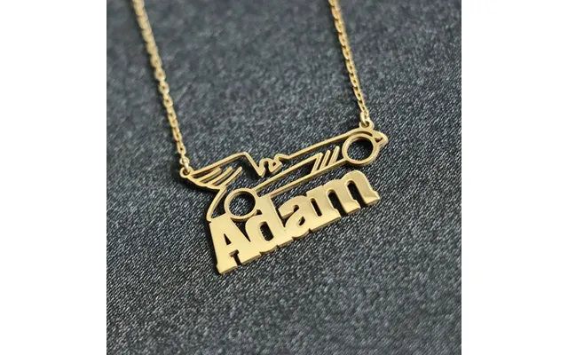 Race Car Necklace Personalized - Customized Gift For Car Lover