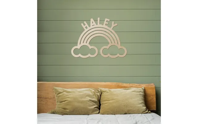 Rainbow Name Wood Sign