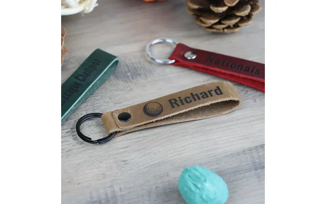 Slim Personalized Golf Keychain