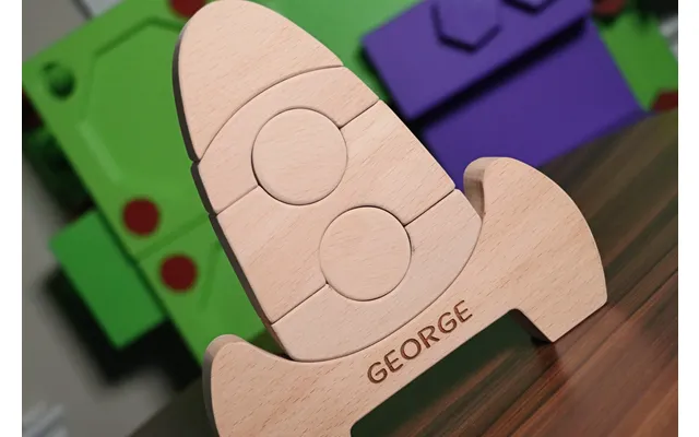 Wooden Stackable Toy - Rocket
