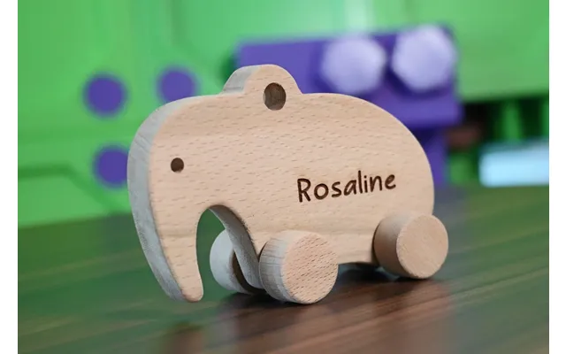Wooden Toy Car - Elephant
