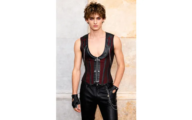 Alaric Steel Boned Gothic Men's Corset - 28 For 32-33 Inch Waist