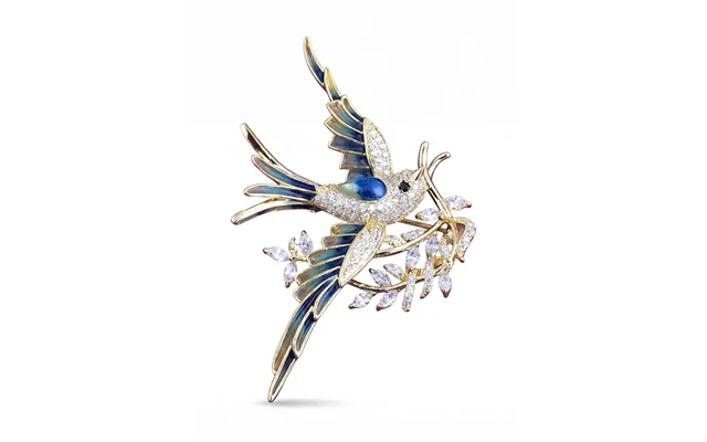 Azure Flight Bird Brooch