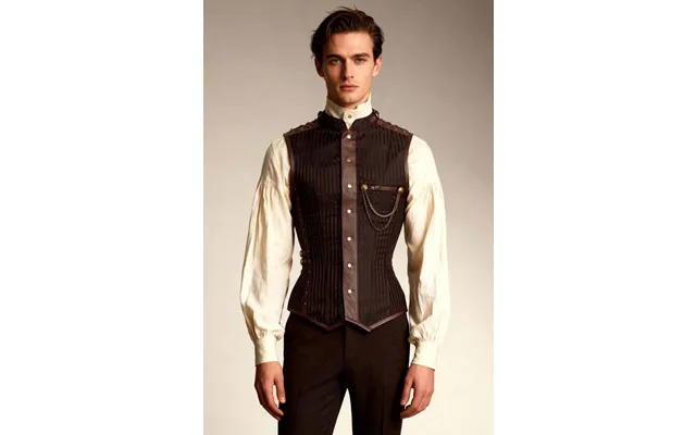 Dankmar Steampunk Men's Overchest Corset - 34 For 38-39 Inch Waist