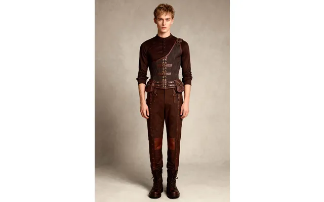 Dettmar Steampunk Men's Midchest Corset - 26 For 30-31 Inch Waist