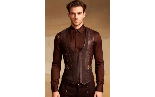 Edlef Underchest Steampunk Men's Corset - 26 For 30-31 Inch Waist