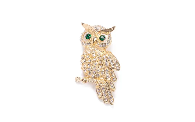 Emerald Gaze Owl Brooch