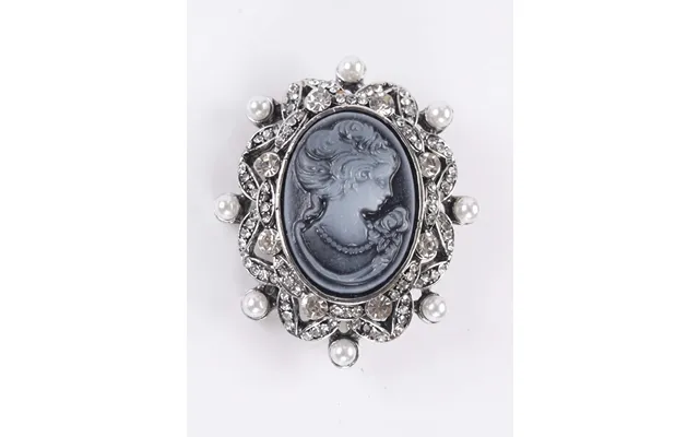 Midnight Muse Cameo Brooch