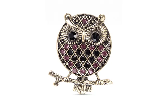 Moonlit Perch Owl Brooch