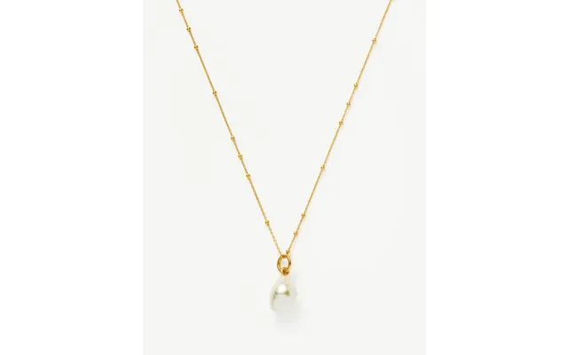 Baroque Pearl Chain Necklace 18k Gold Vermeil Pearl