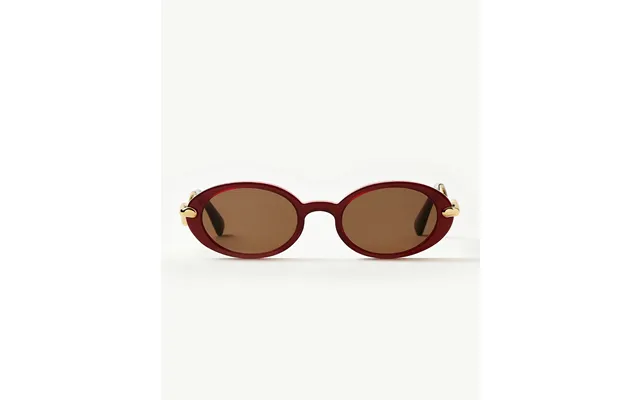 Jimmy Fairly Elvissa Oval Sunglasses Gold Plated Cherry