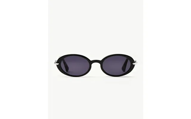 Jimmy Fairly Elvissa Oval Sunglasses Silver Plated Black