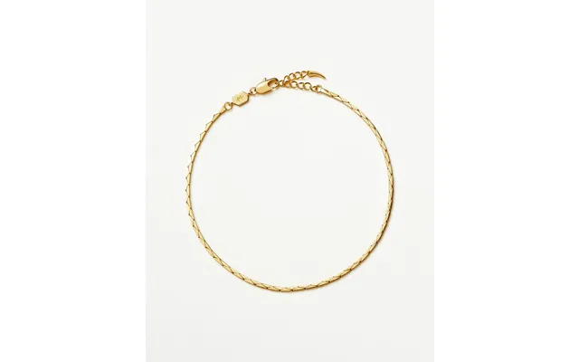 Lucy Williams Cobra Snake Chain Anklet 18k Gold Plated
