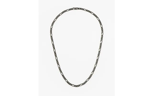 Mens Black Filia Chain Necklace Sterling Silver