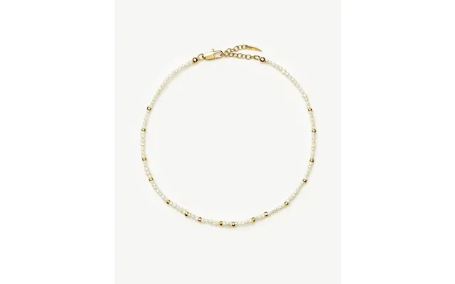 Micro Pearl Beaded Anklet 18k Gold Plated Pearl