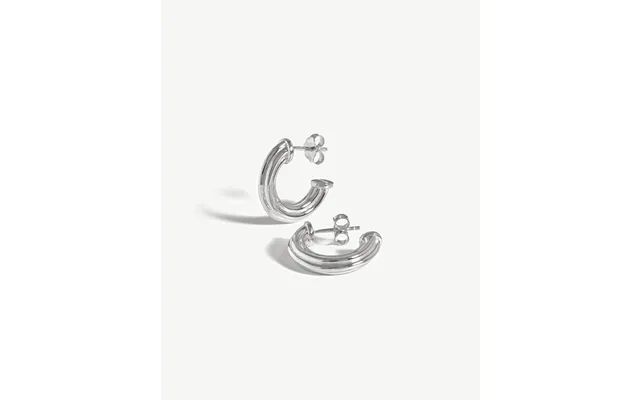 Small Ridge Hoop Earrings