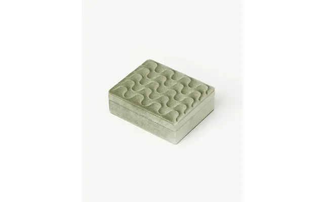 Velvet Jewelry Box Sage Green