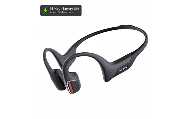 Purra Run Long Battery Life Bone Conduction Headphones 15-hour Battery Life Wind Noise Reduction For Cycling - Black