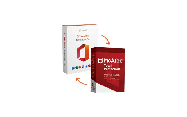 Office 2024 Pro Plus Mcafee Total Protection 1 Year 1 Device - Bundle