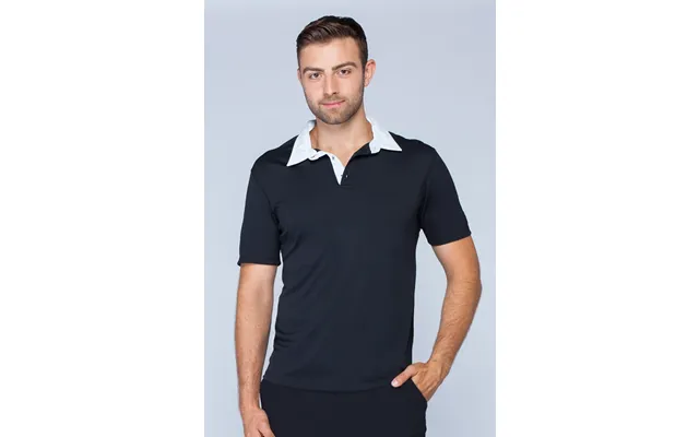 Men's Woven Collar Polo