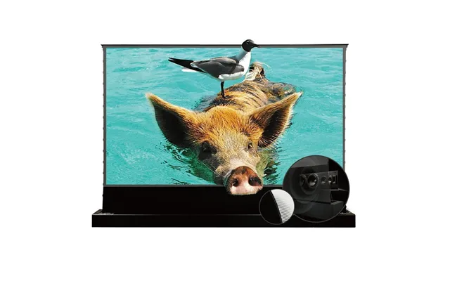 72 -120 Vividstorm S Pro P Motorized 4k Hd 3d Floor Rising Ust Alr Projector Screen