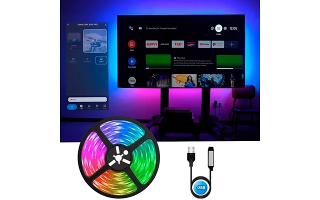 Nbl Eclipse Smart Sync Led Strip Immersion Projector Tv Hdmi With Black Series Screen For Ust Projectors