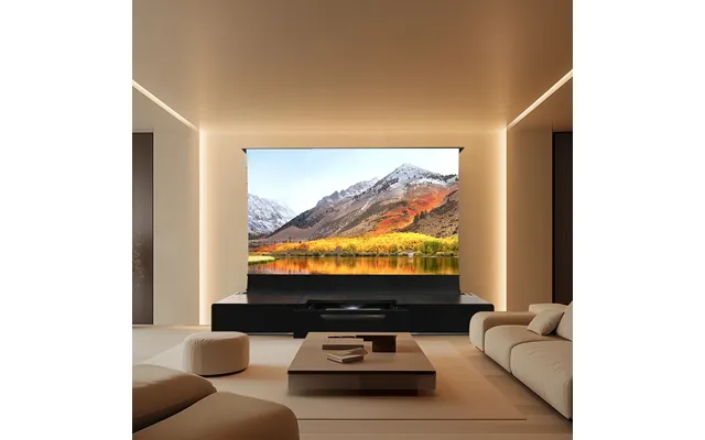 Shore Wood Grain Tv Cabinet For Ultra Short Throw Projector Pre-assembled