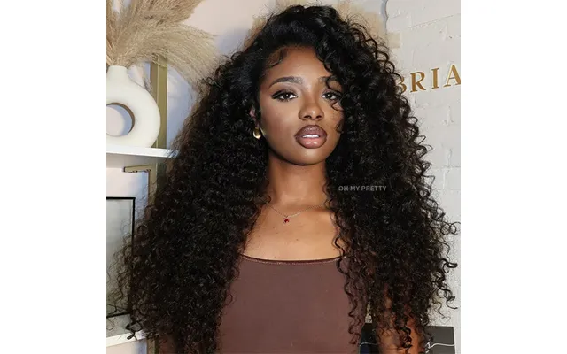 Ohmypretty Wear Go Half Wig 3 In 1 Indian Curly Flip Over Wig Invisible Hairline Draw-strings For Beginner