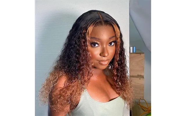 Ombre 1b 30 Color Wigs Kinky Curly Ombre 13x4 Lace Front Wig