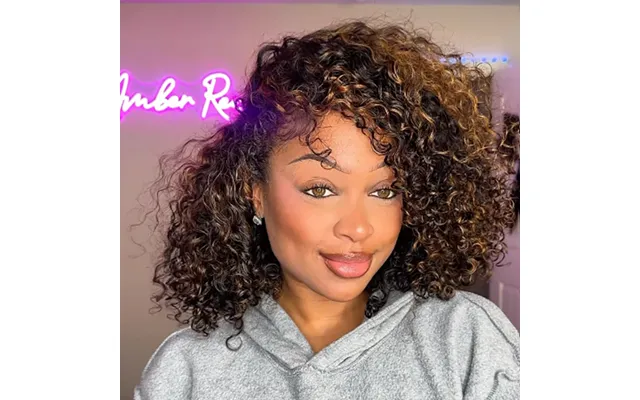 Subscribers-only Highlight Brown Half Wig Water Wave Short Bob 3 In 1 Wear Go Flip Over Wig Invisible Hairline Draw-stri
