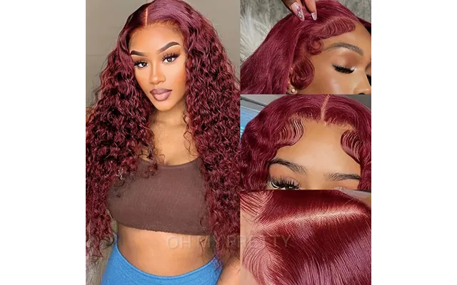 Wear Go Glueless 99j Color Water Wave 7x5 Lace Wig With Pre-plucked Hairline