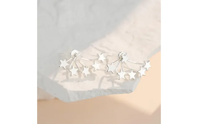 2pcs Elegant Full Of Stars Stud Earrings For Women