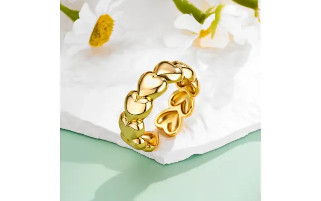 Chubby Heart Adjustable Open Ring