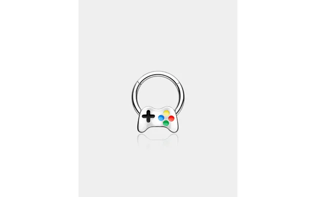 Oufer X Roly Game Controller Segment Septum Ring - Silver 14g