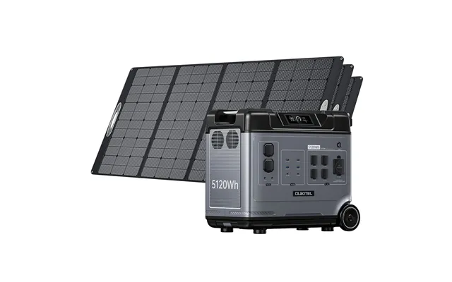 Oukitel P5000 Solar Generator For Home With 400w Solar Panel - P5000 3*400w Portable Solar Panels