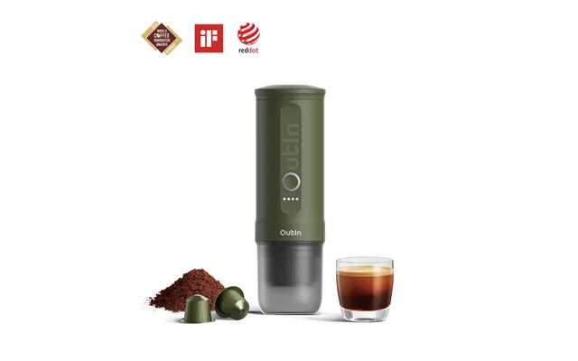 Nano Portable Espresso Machine Forest Green