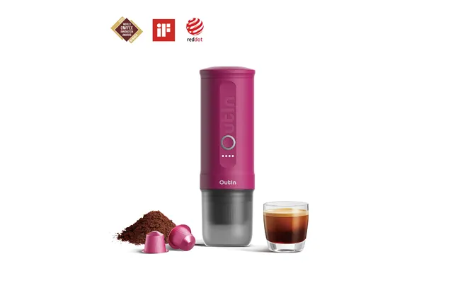Nano Portable Espresso Machine Fuchsia Pink