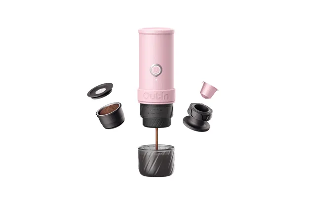 Outin Mino Portable Electric Espresso Machine - Rose Clay