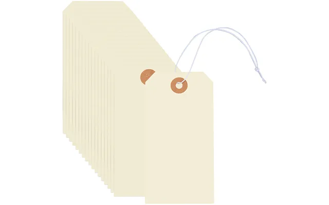 100pcs Blank Paper Price Tags With Cord