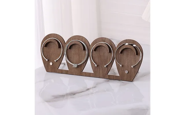 4-slot Wood Jewelry Display Stands