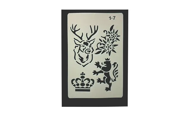 Eco-friendly Pet Plastic Hollow Painting Silhouette Stencil