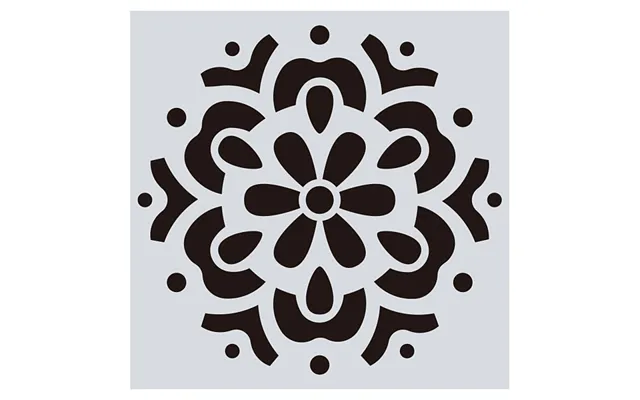 Flower Pattern Eco-friendly Pet Plastic Hollow Painting Silhouette Stencil