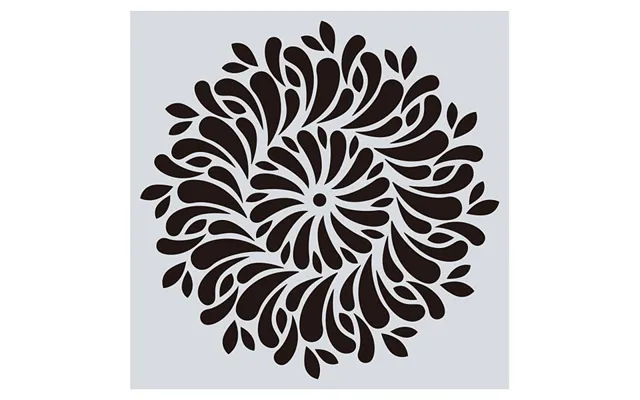 Flower Pattern Eco-friendly Pet Plastic Hollow Painting Silhouette Stencil