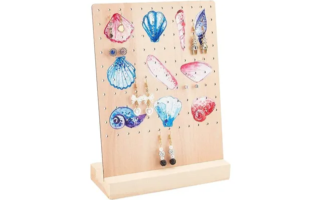 Ocean Them Printed Wooden Earring Display Stands