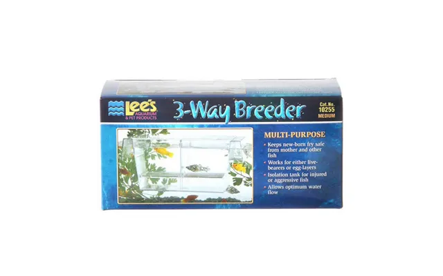 3-way Breeding Tank 6.75 L X 3 W X 3 H By Lee's