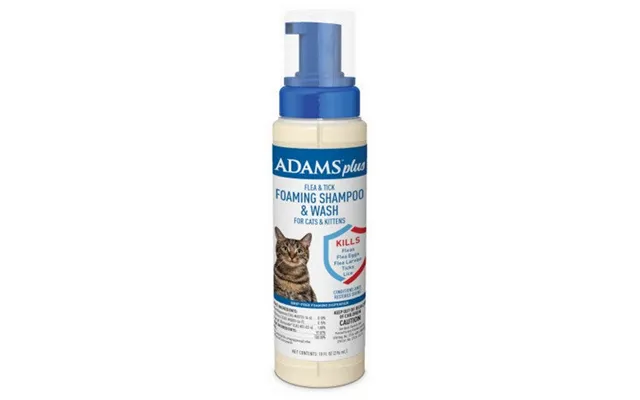 Adams - Adams Plus Flea & Tick Foaming Shampoo & Wash For Cats & Kittens