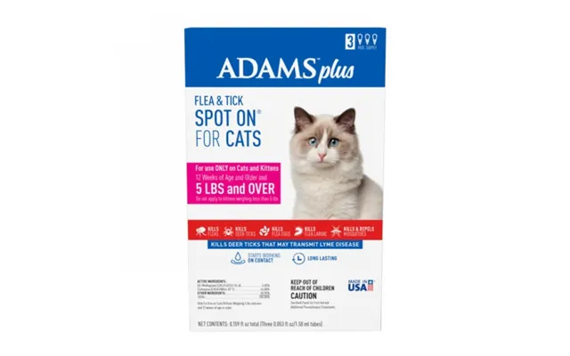 Adams - Adams Plus Flea & Tick On For Cats And Kittens