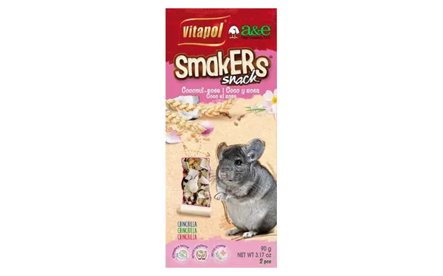 A&e Cage Company - Smakers Coconut-rose Sticks For Chinchillas